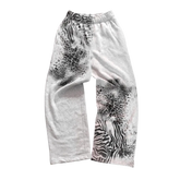 Cheetah printed casual pants