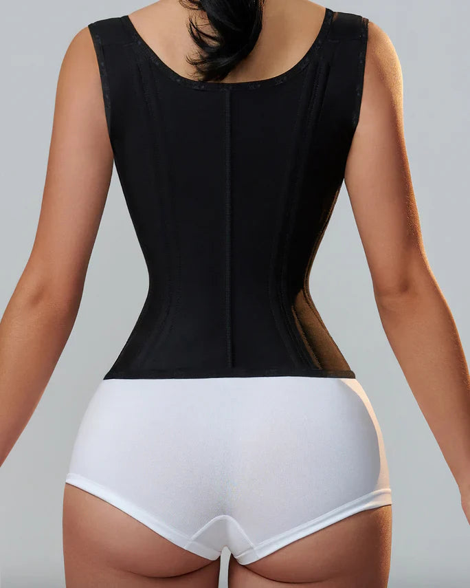 Shapewear with Double Waistband - Abdominal Control and Waist Sculpting