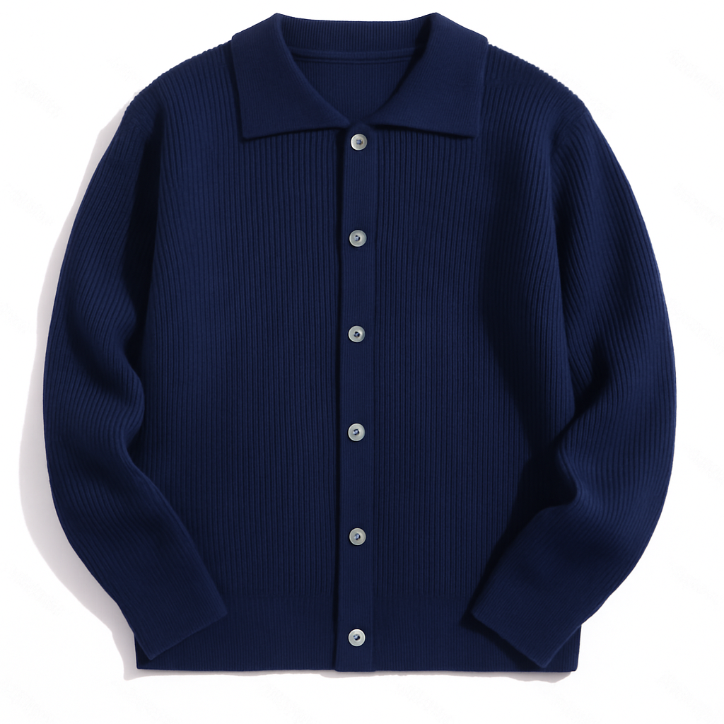 The "Executive" Textured Cardigan | Premium Smart-Casual Layer