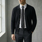 The "Executive" Textured Cardigan | Premium Smart-Casual Layer