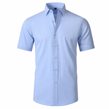 The "Infinite" Performance Short-Sleeve Shirt | 4-Way Stretch & Zero-Iron