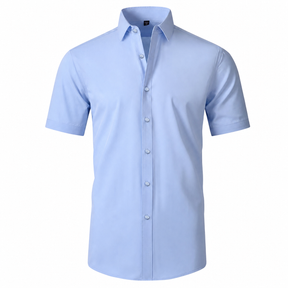 The "Infinite" Performance Short-Sleeve Shirt | 4-Way Stretch & Zero-Iron
