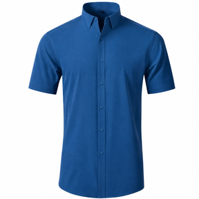 The "Infinite" Performance Short-Sleeve Shirt | 4-Way Stretch & Zero-Iron