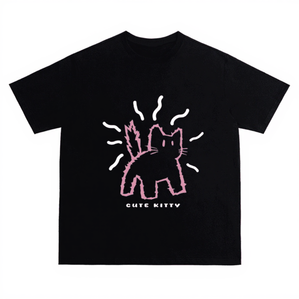 Cute Kitty Short-Sleeve T-Shirt