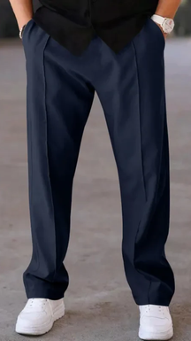 Loose straight pants