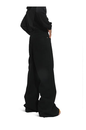 American straight-leg wide-leg floor-length stone-washed relaxed Jeans