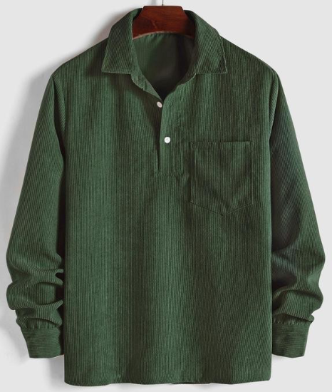 The "Heritage" Corduroy Polo | Premium Ribbed Long Sleeve