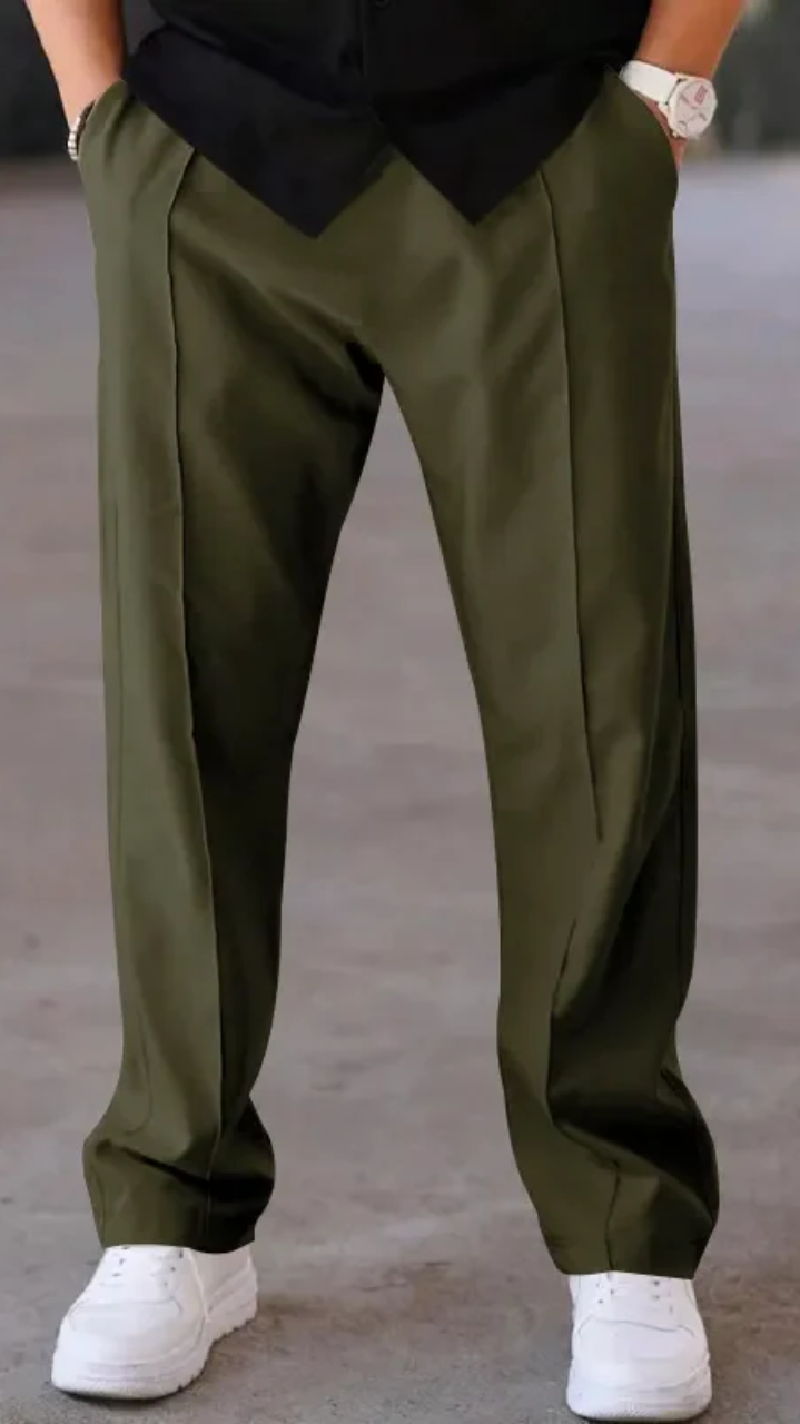 Loose straight pants