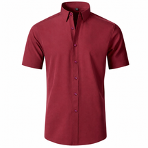 The "Infinite" Performance Short-Sleeve Shirt | 4-Way Stretch & Zero-Iron