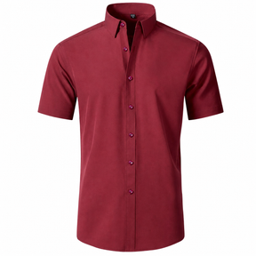 The "Infinite" Performance Short-Sleeve Shirt | 4-Way Stretch & Zero-Iron