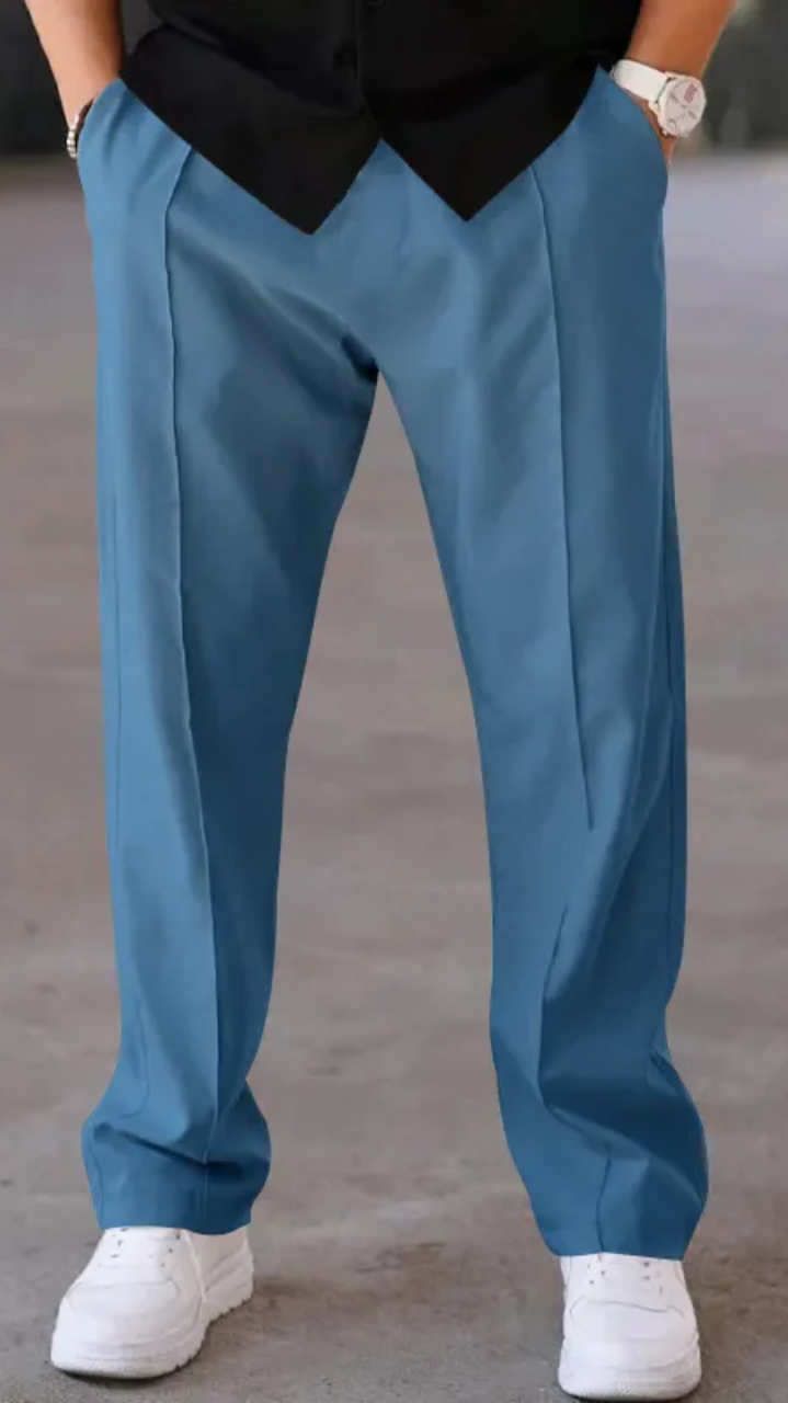 Loose straight pants