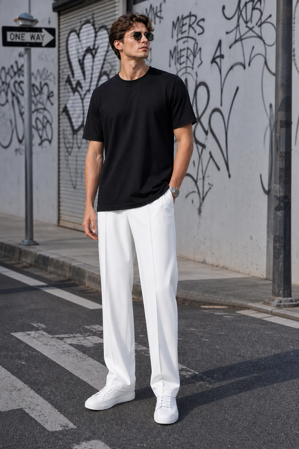 The "Nomad" Fluid Pleated Trousers