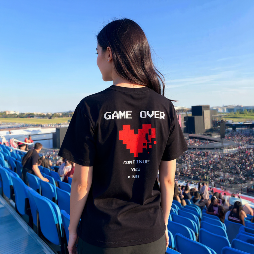 Game Over Print Short Sleeve T-shirt