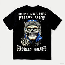 Don't like me ? Print Short Sleeve T-shirt