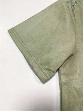 Men’s Graphic Embroidery Drop Shoulder Tee