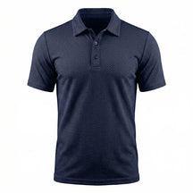 The "Riviera" Textured Knit Polo 丨Breathable Micro-Waffle Comfort