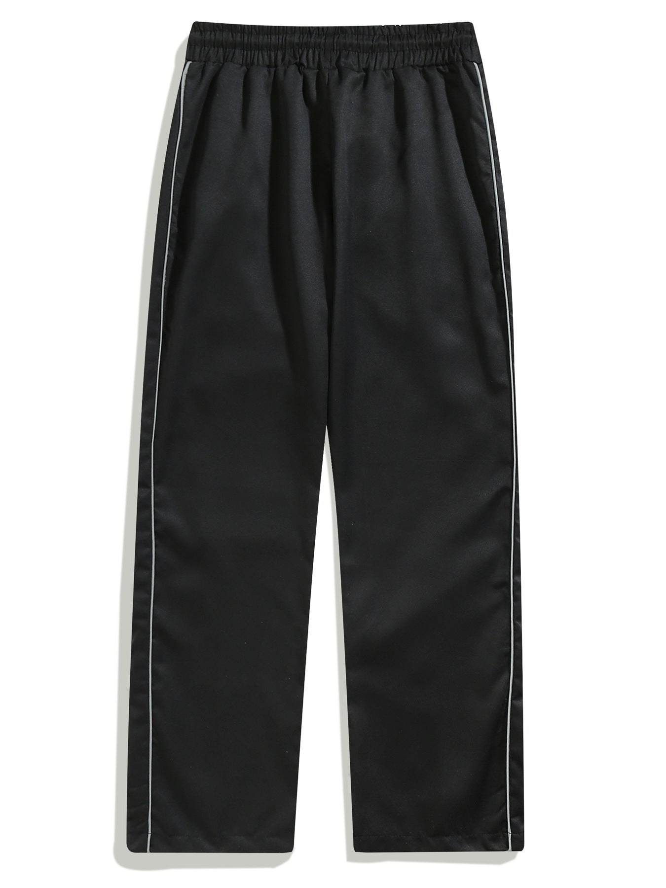 Streetwear Athleisure Loose Pocket Striped Trousers