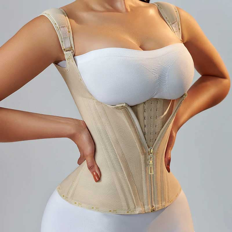 Shapewear with Double Waistband - Abdominal Control and Waist Sculpting