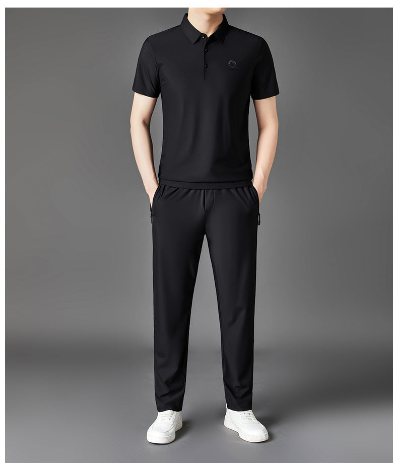 Ice silk casual sports suit