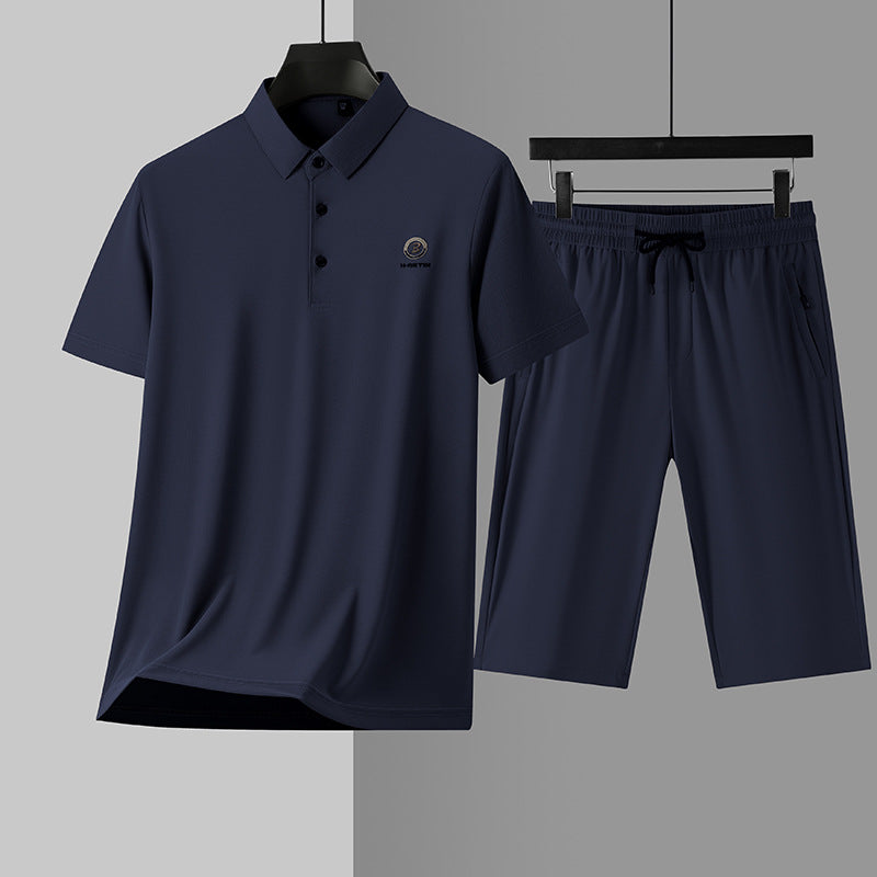 Ice silk casual sports suit