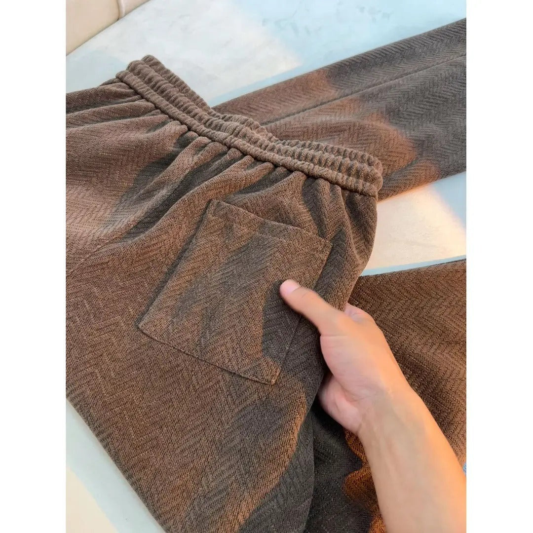 American plaid knit pants