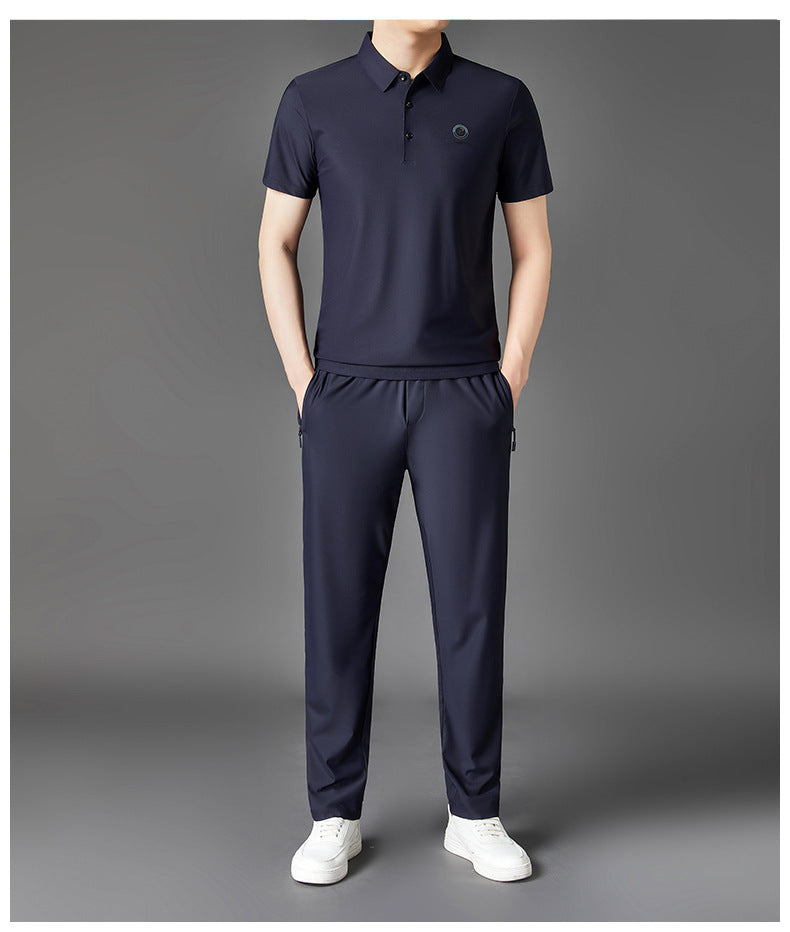 Ice silk casual sports suit