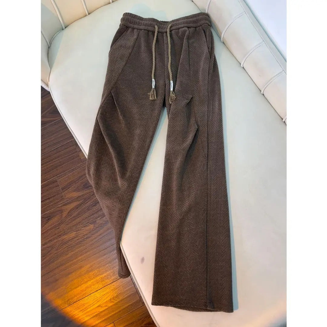 American plaid knit pants