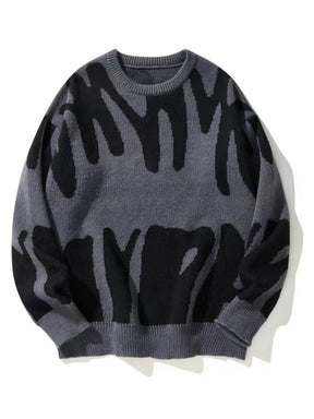 Unisex Hip-Hop Round Neck Sweater