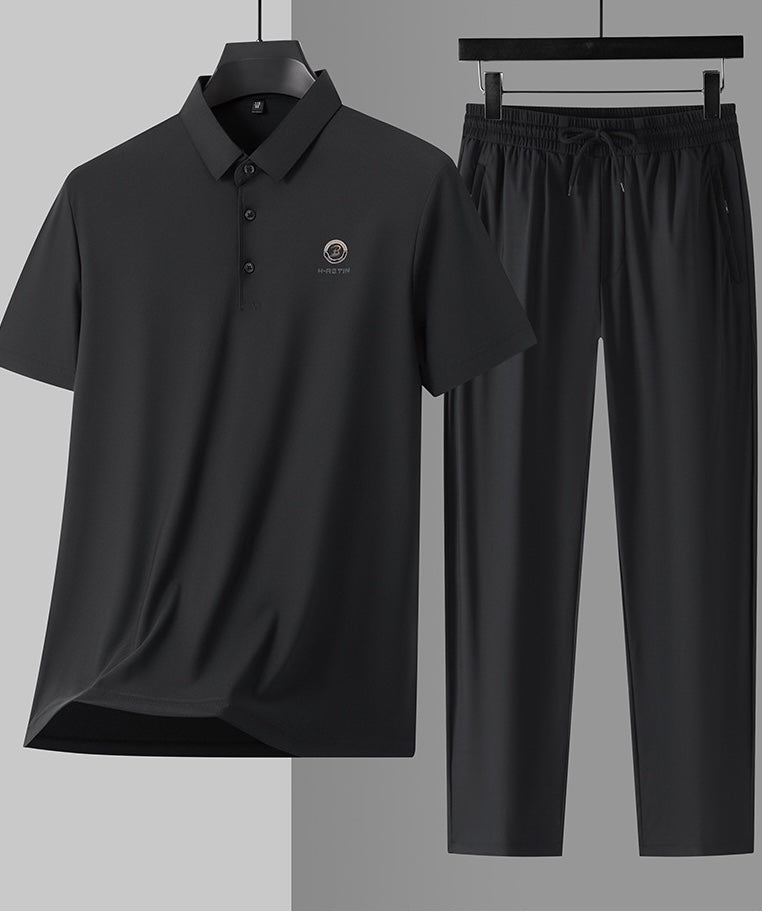 Ice silk casual sports suit