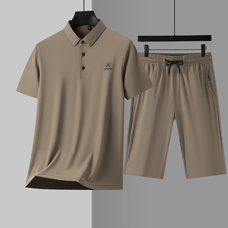 Ice silk casual sports suit