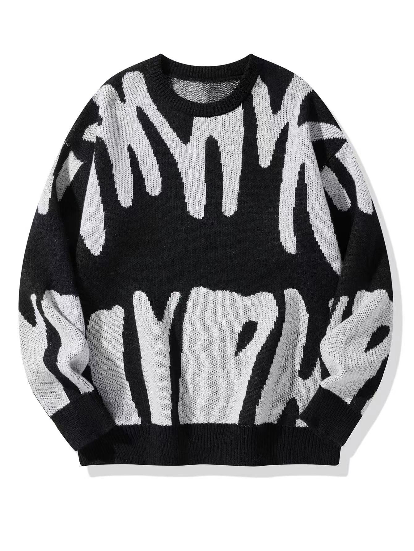 Unisex Hip-Hop Round Neck Sweater