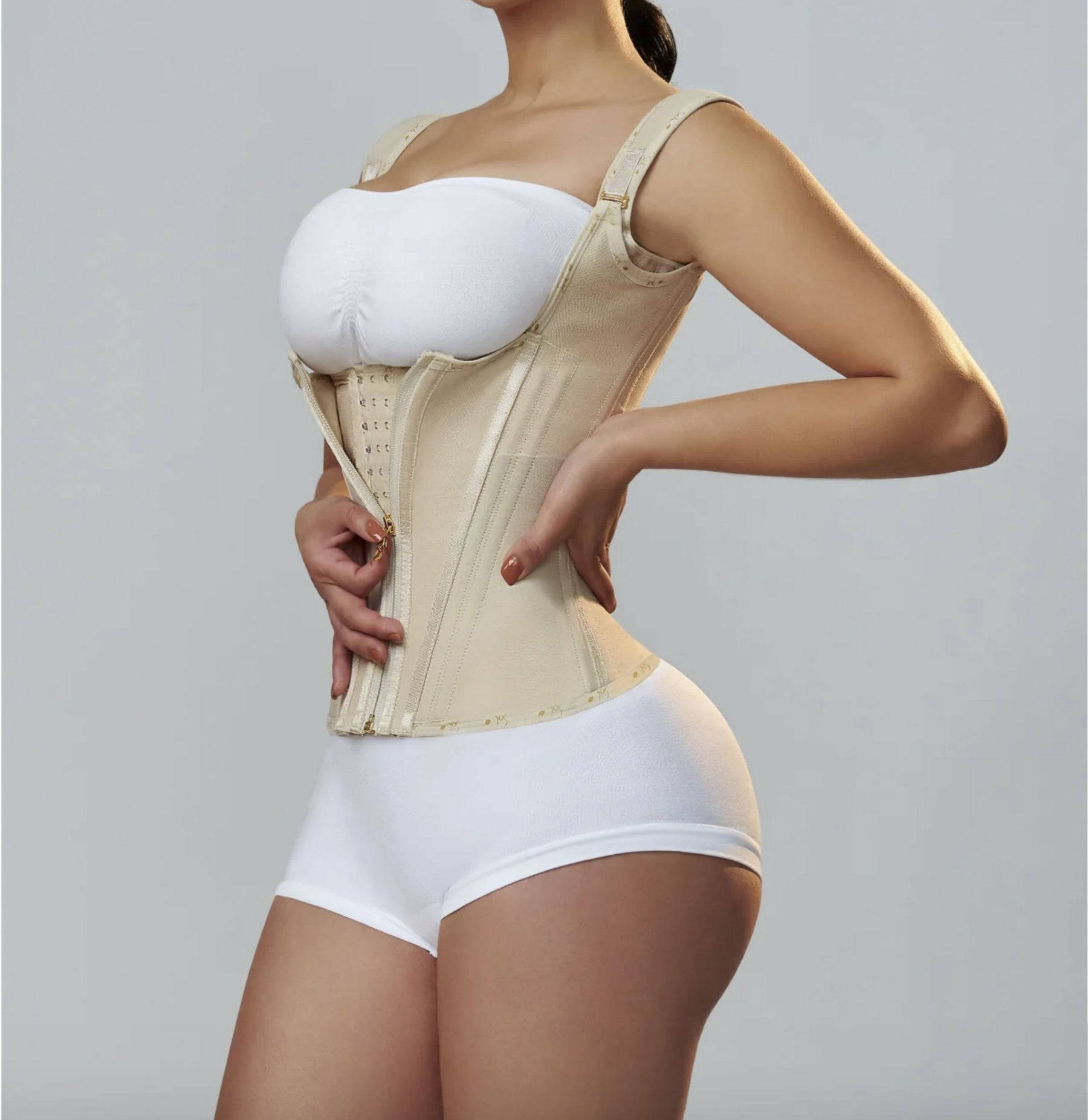 Shapewear with Double Waistband - Abdominal Control and Waist Sculpting