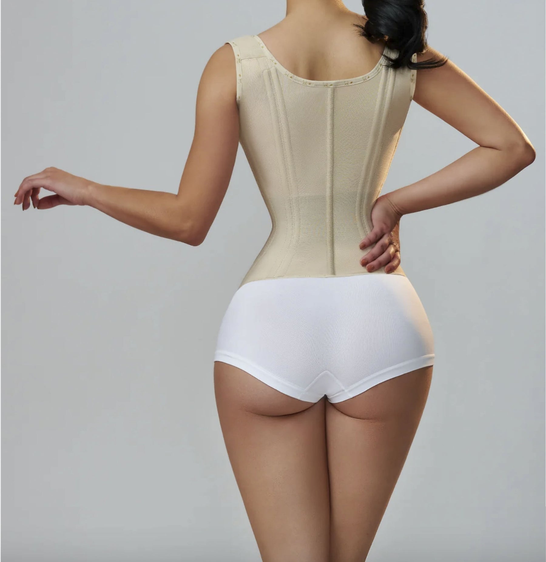 Shapewear with Double Waistband - Abdominal Control and Waist Sculpting