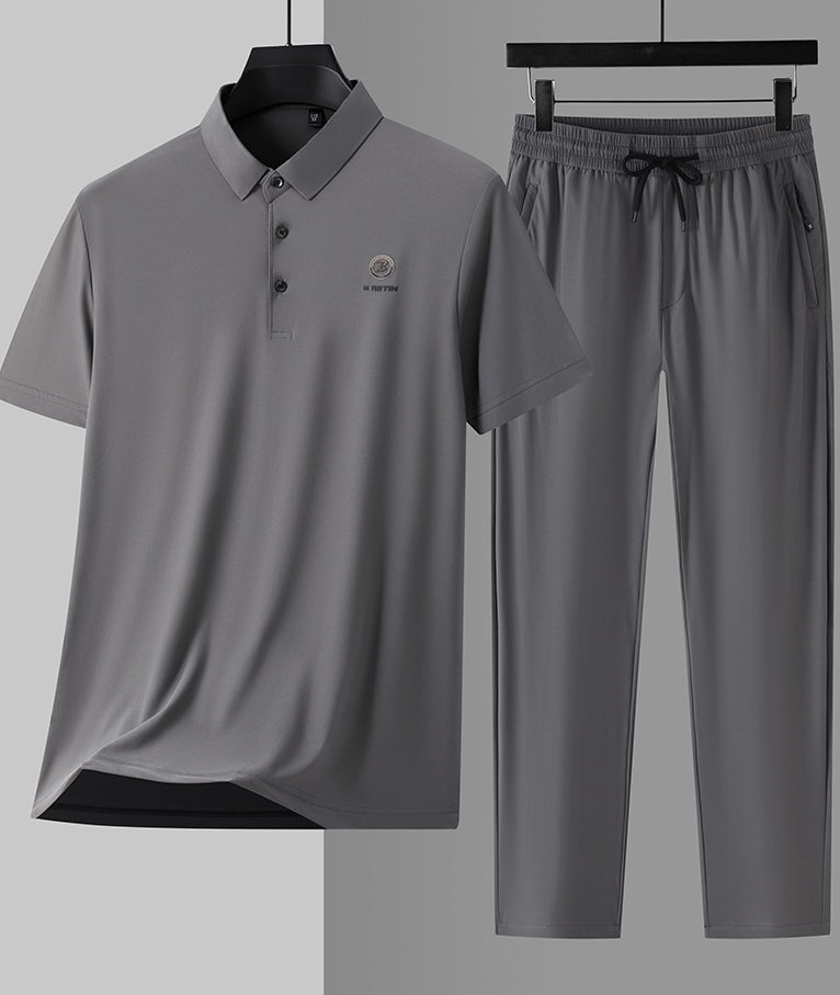 Ice silk casual sports suit