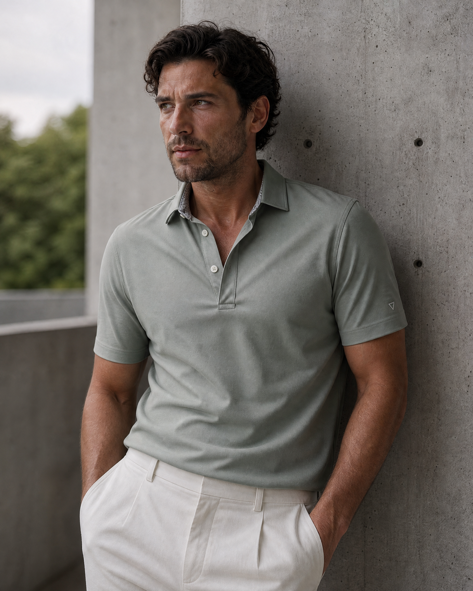 The "Clubhouse" Tech-Knit Polo | 4-Way Stretch & Zero-Iron