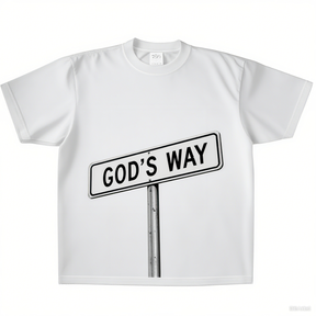 God's Way Print Short Sleeve T-shirt