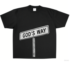 God's Way Print Short Sleeve T-shirt