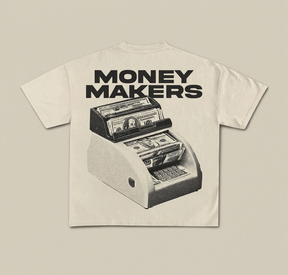 Money Maker Print Short Sleeve T-shirt