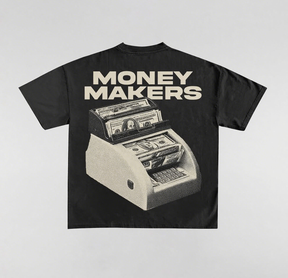 Money Maker Print Short Sleeve T-shirt