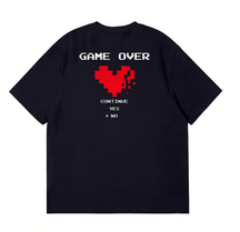 Game Over Print Short Sleeve T-shirt