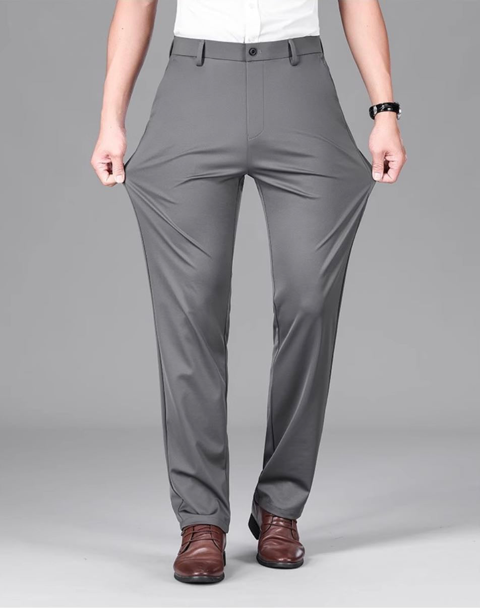Summer ice silk business trousers