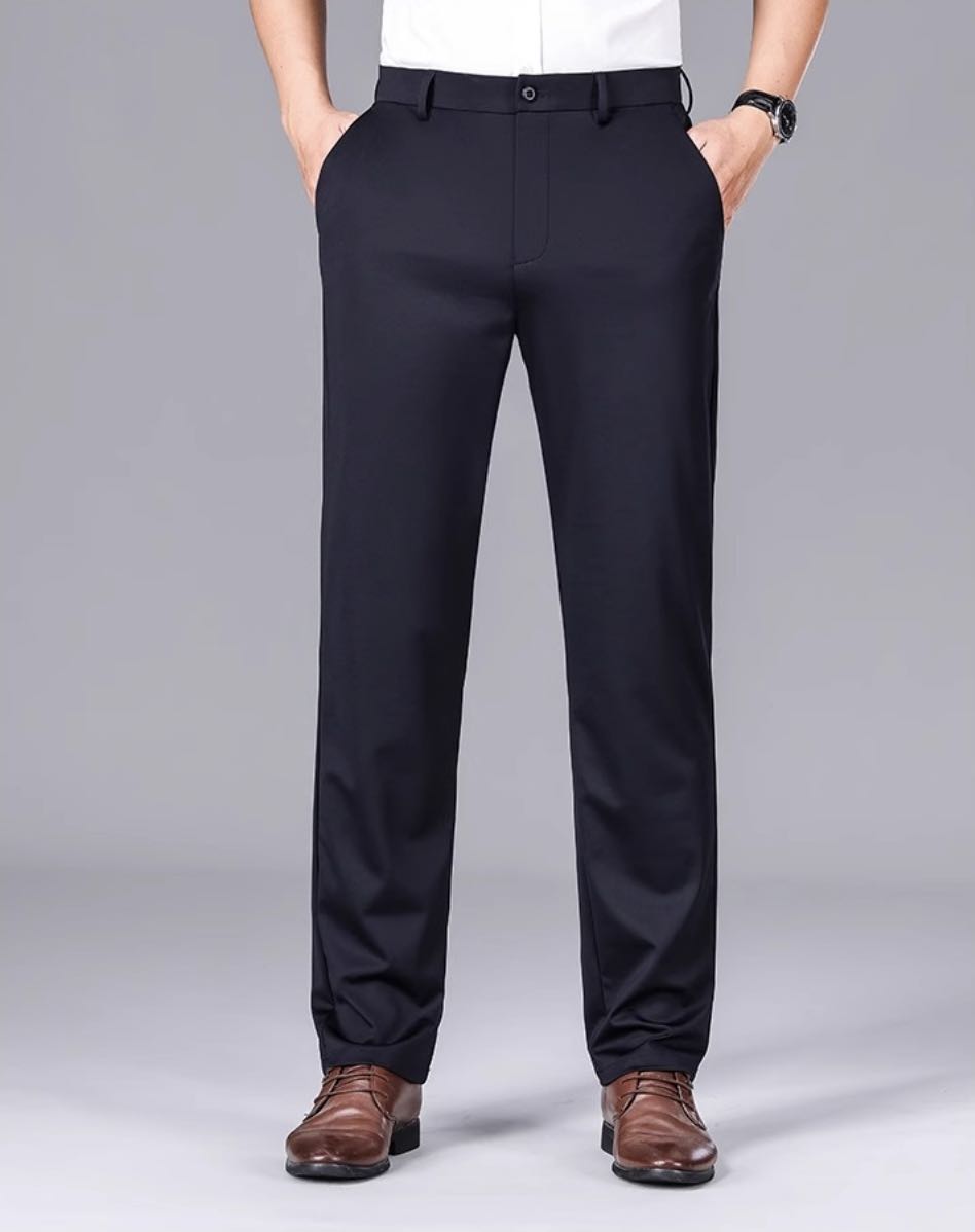 Summer ice silk business trousers