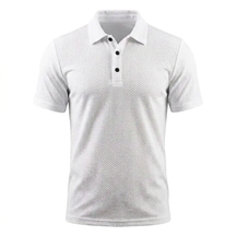 The "Riviera" Textured Knit Polo 丨Breathable Micro-Waffle Comfort