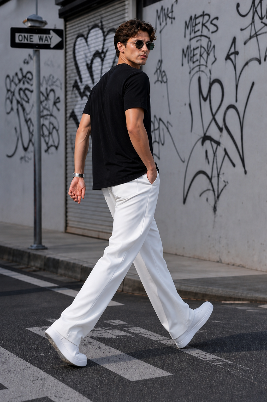 The "Nomad" Fluid Pleated Trousers