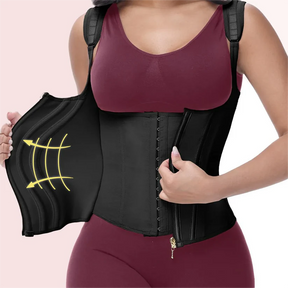 Shapewear with Double Waistband - Abdominal Control and Waist Sculpting