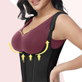 Shapewear with Double Waistband - Abdominal Control and Waist Sculpting