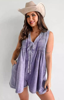 Dixie Denim Romper